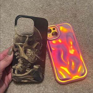 Holographic and Skull Design Phone Cases